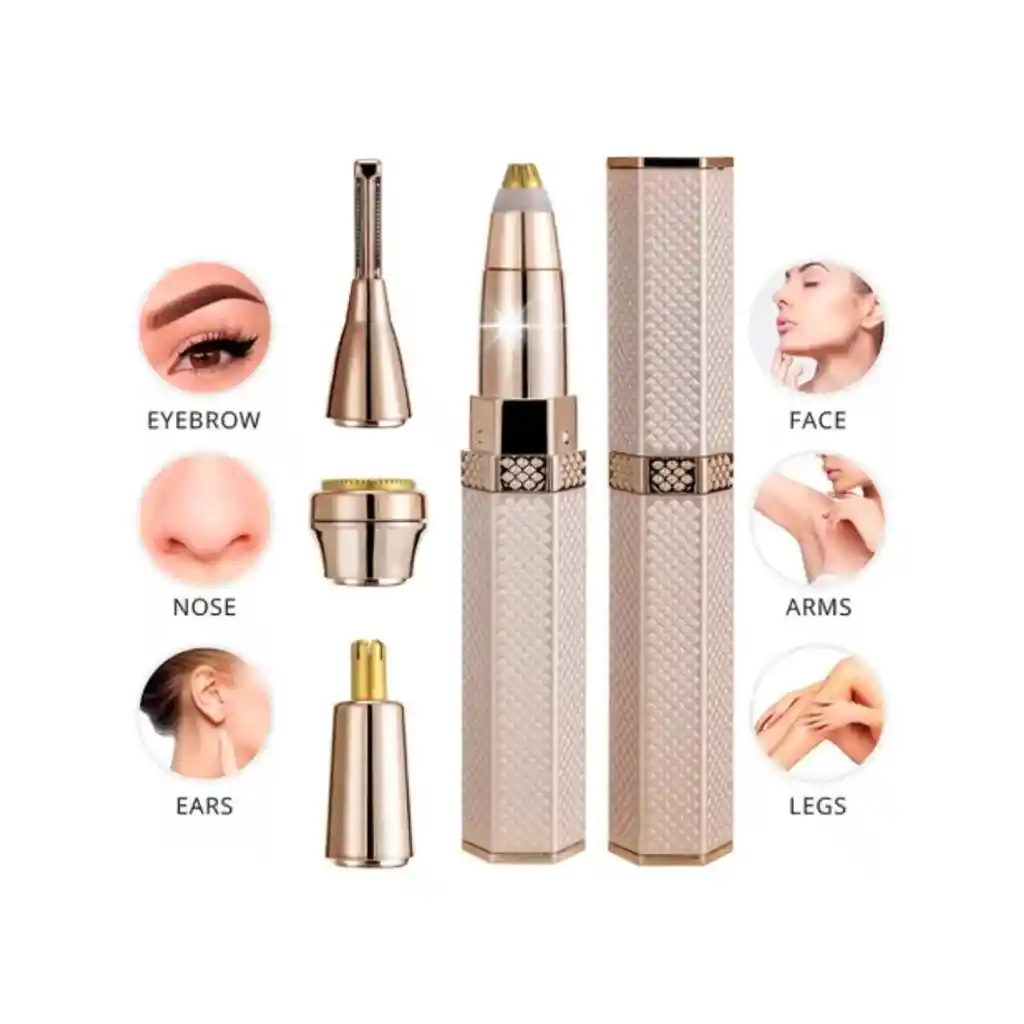 Depiladora Facial Eléctrica Portátil Con Luz Recargable