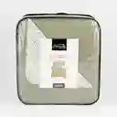 Cubre Cama Expressions Basic Queen Verde 100% Poliester