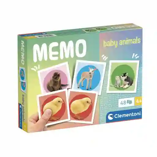 Juego Educativo Animales Bebés Memoria 48 Cartas Para Niños