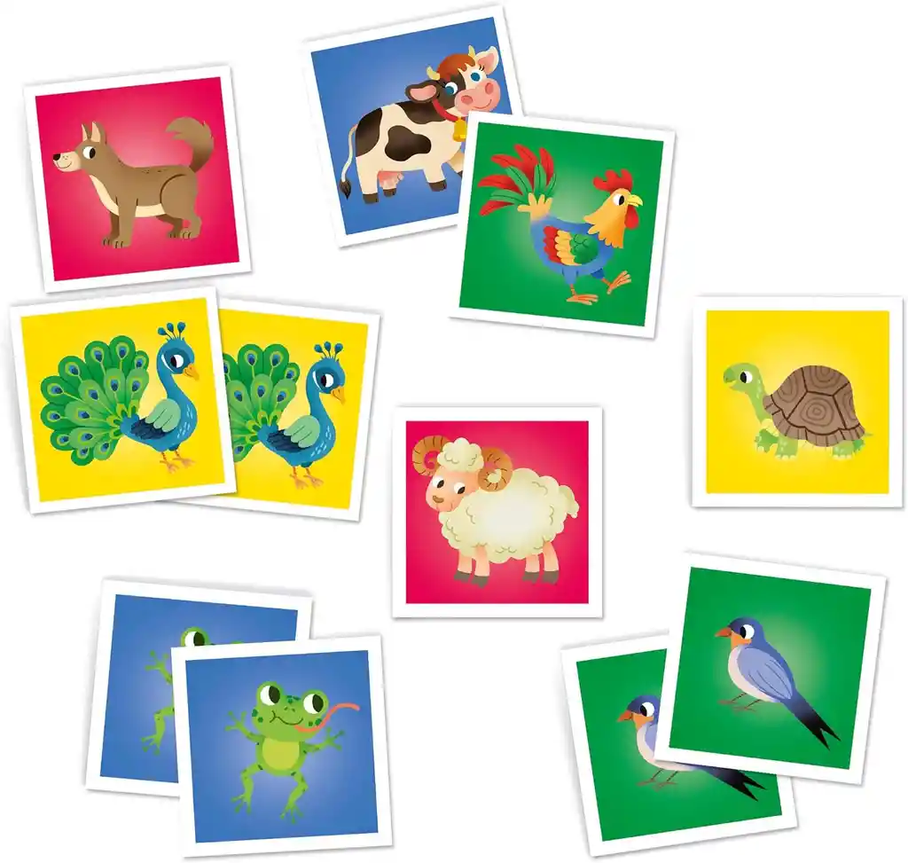Juego Educativo Animales Granja Memoria 48 Cartas Para Niños
