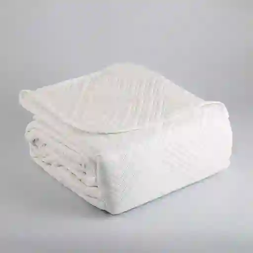 Cubre Cama Expressions Basic King Blanco 100% Poliester