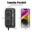 Inversor Portátil Multitoma Para Carro Usb Automovil 200w