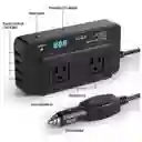 Inversor Portátil Multitoma Para Carro Usb Automovil 200w