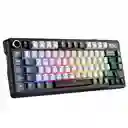 Teclado Gamer Mecánico Inalámbrico Royal Kludge Rkl75 Rgb 75% Knight Black (español)