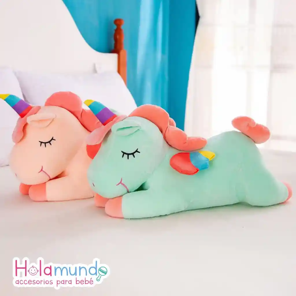 Almohada Peluche Con Cobija- Unicornio