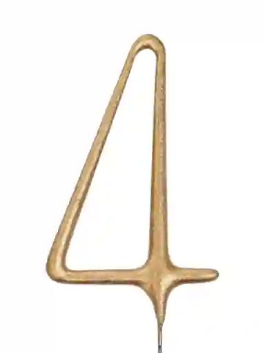 Vela Bengala Chispitas Cumpleaño Fiestas Aniversario Numero 4