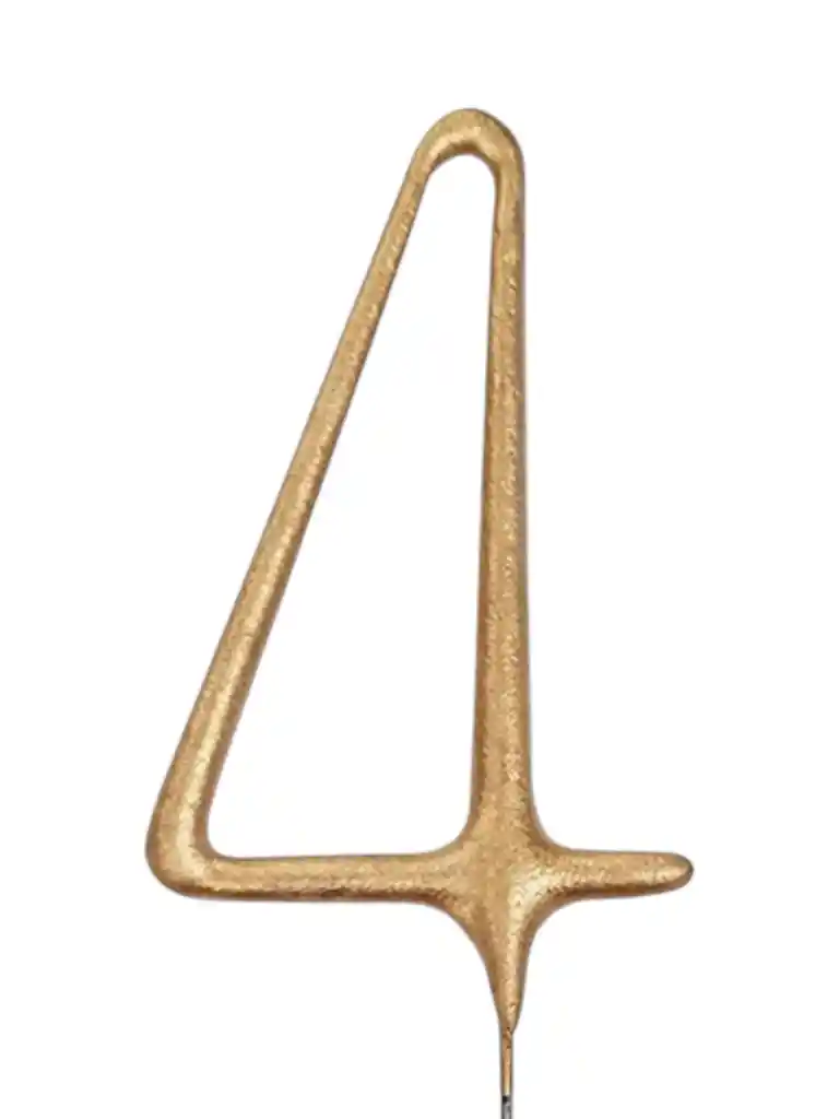 Vela Bengala Chispitas Cumpleaño Fiestas Aniversario Numero 4