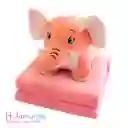 Almohada Peluche Con Cobija - Elefante