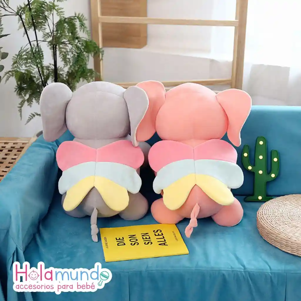 Almohada Peluche Con Cobija - Elefante