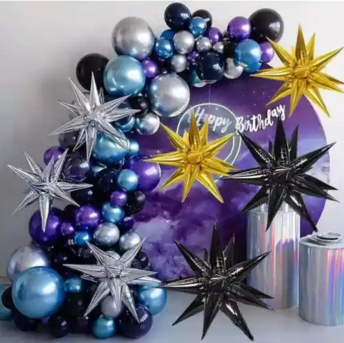 Globo Metalizado Estrella 3d Dorada ✨
