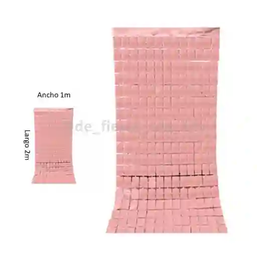Cortina Metalizada , Telón De Fondo De Fiesta, Cuadros Oro Rosa