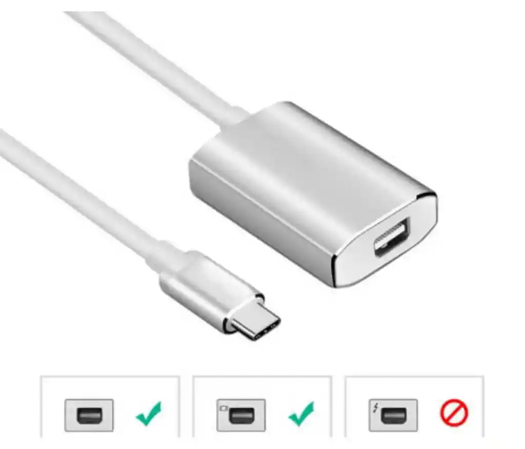 Convertidor Thunderbolt 3 Usb-c A Mini Displayport 4k