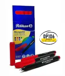 Micropunta Rojo Pelikan X 1 Und