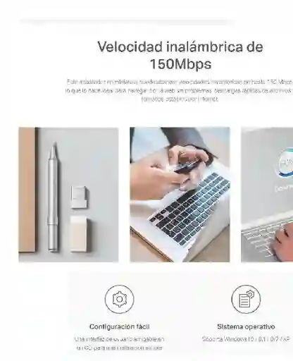 Tarjeta Red Inalámbrica Mercusys Mw150u