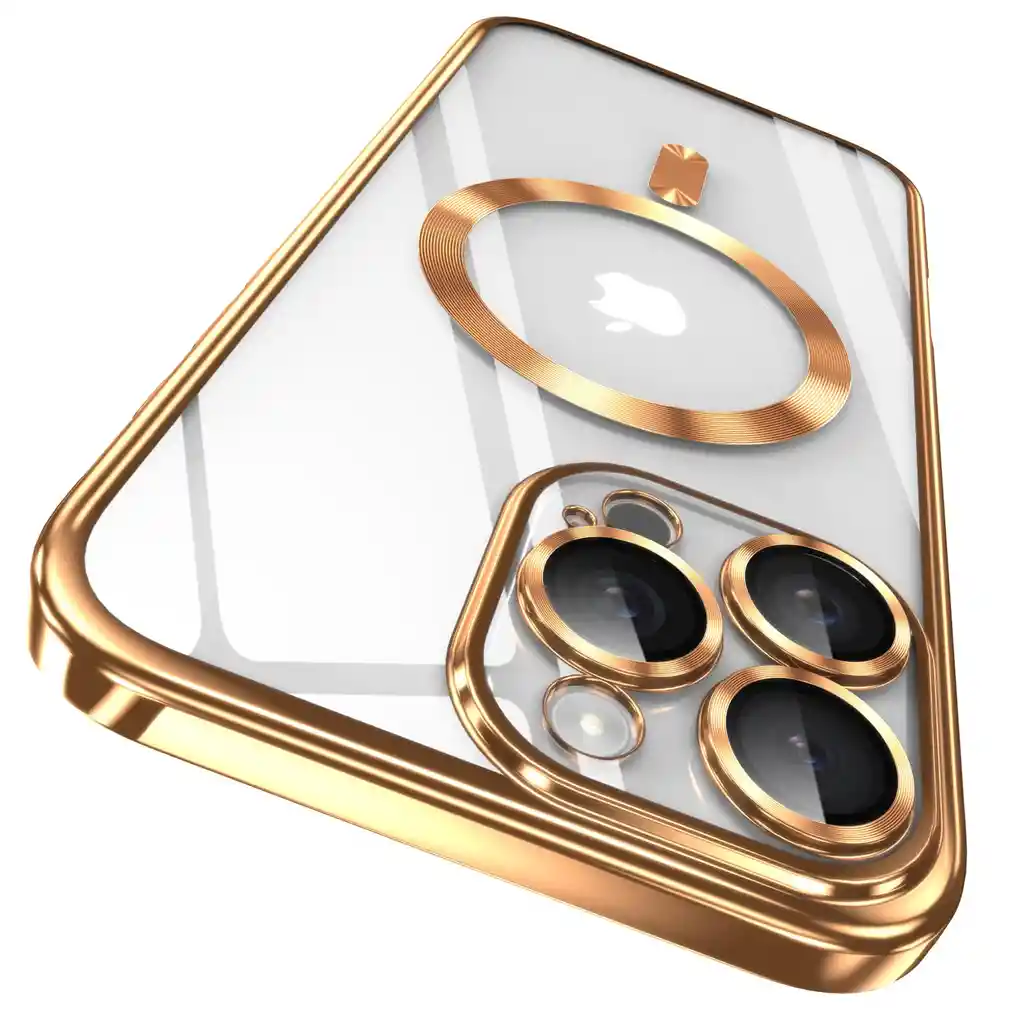 Estuche/case 15 Pro Max Dorado