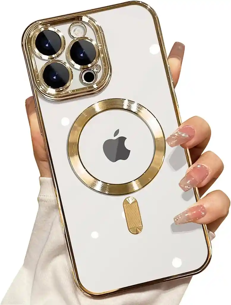 Estuche/case 15 Pro Max Dorado