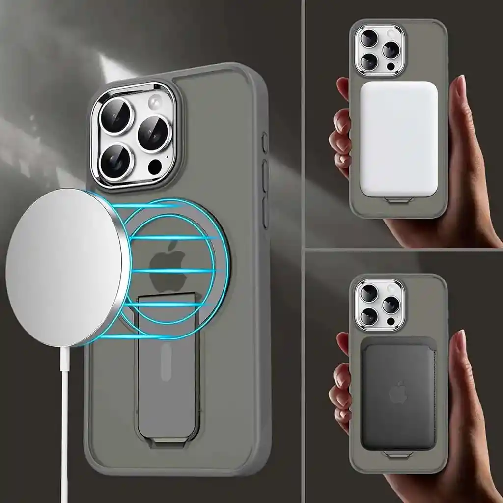 Estuche/case Iphone 15 Pro Max Gris Magsafe