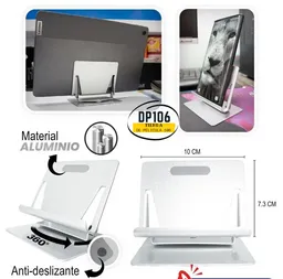 Soporte Para Tablet Y Celular En Aluminio