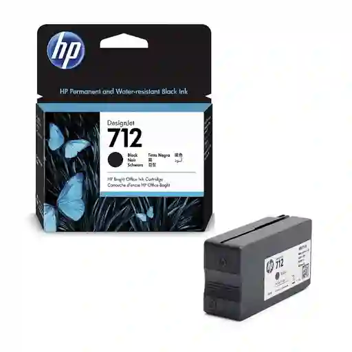 Cartucho De Tinta Hp 712 Negro Designjet De 80 Ml