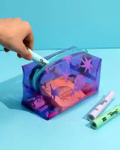 Cosmetiquera Boxy Star Lila
