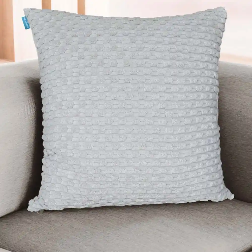 Cojin Kamuchy Jacquard 47x47cm Gris Poliester
