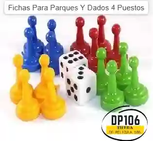 Fichas Para Parques Y Dados 4 Puestos