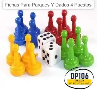 Fichas Para Parques Y Dados 4 Puestos