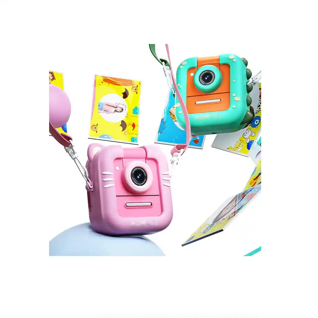 Camara Para Niños Dibujos Fotos Instantaneas Rollos Papel