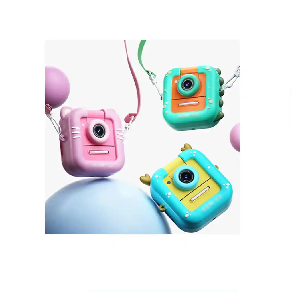 Camara Para Niños Dibujos Fotos Instantaneas Rollos Papel
