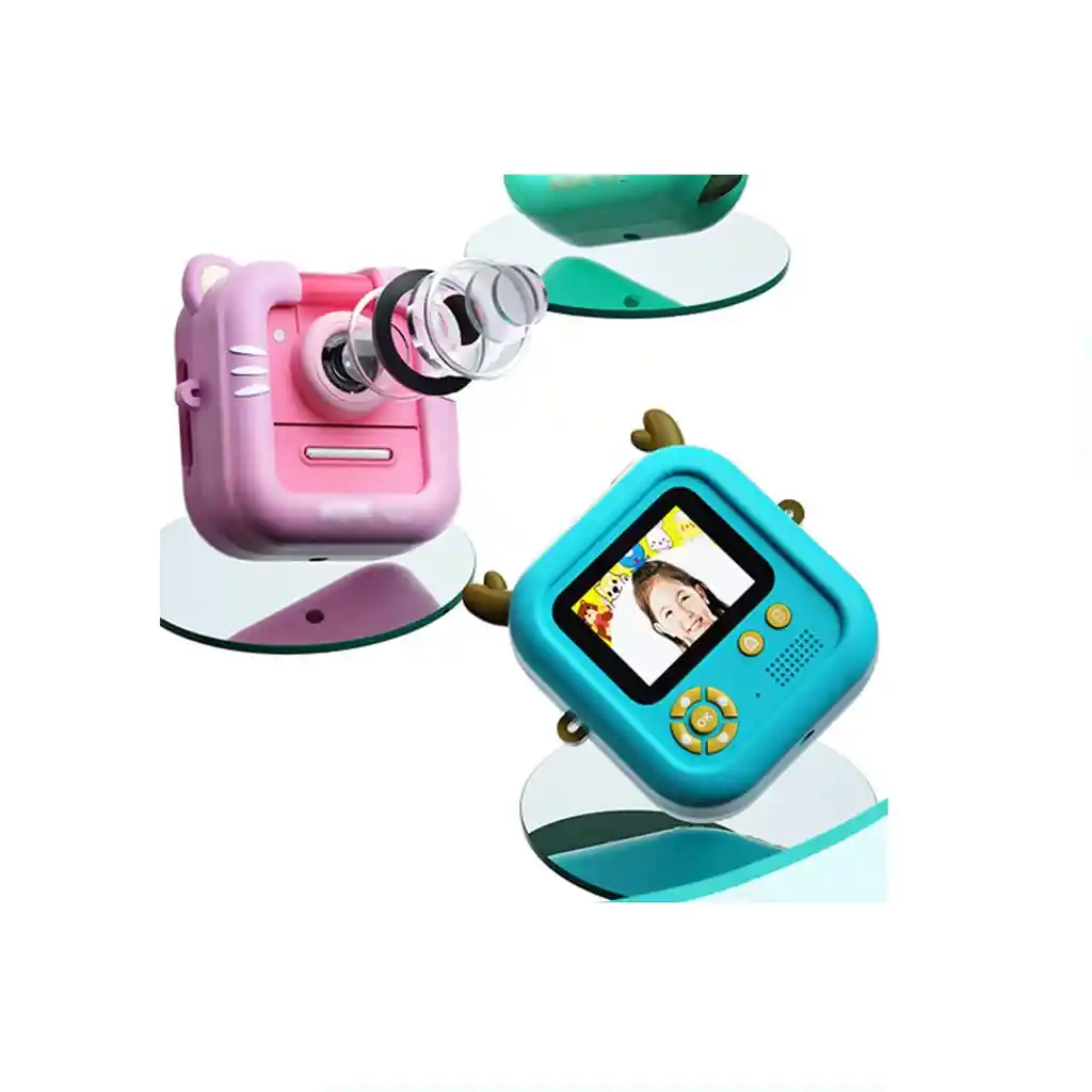 Camara Para Niños Dibujos Fotos Instantaneas Rollos Papel