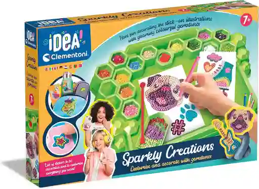 Juego Creativo Decoraciones Brillantes Con Gemas Para Niños