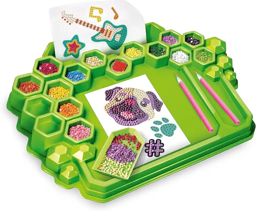 Juego Creativo Decoraciones Brillantes Con Gemas Para Niños