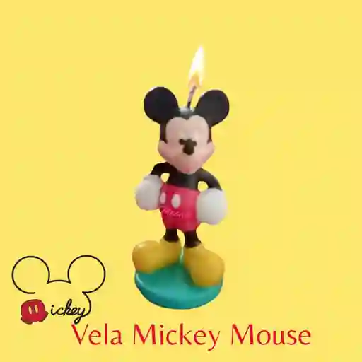 Vela De Cumpleaños Mickey Mouse