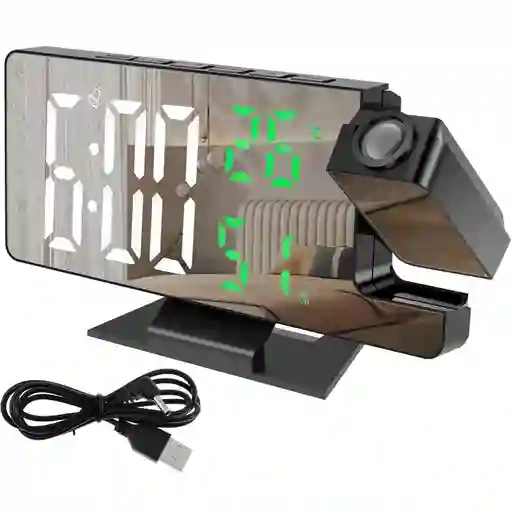 Pantalla De Radio Led De Proyección Con Reloj Despertador