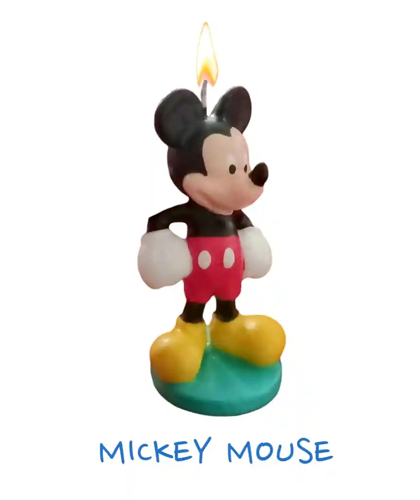 Vela De Cumpleaños Mickey Mouse