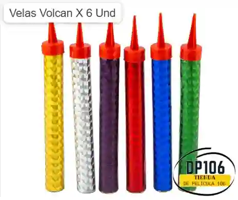 Velas Volcan X 6 Und
