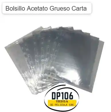 Bolsillo Acetato Grueso Carta X 1 Und