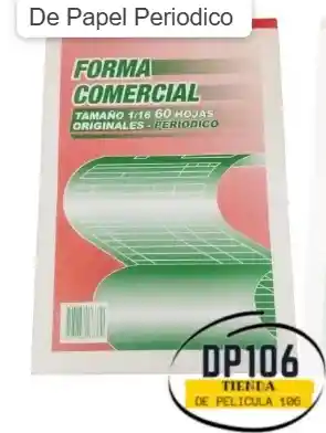 Facturero De Papel Periodico Medio Oficio