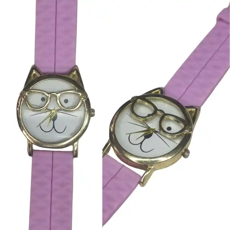 Reloj Gatuno Vintage - Correa De Silicona, Segunda Mano