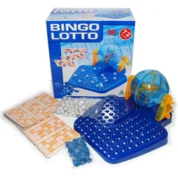 Juego De Bingo Familiar Lotto Con 72 Tarjetas Y 90 Balotas M