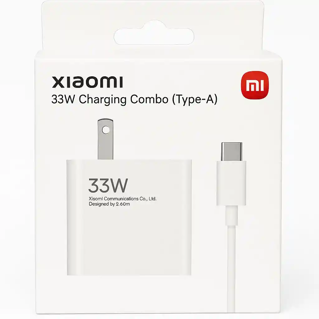 Cargador Xiaomi 33w Original Mi Turbo