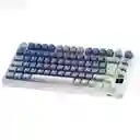 Teclado Gamer Mecánico Inalámbrico Royal Kludge Rkm75 Rgb 75% Ocean Blue (español)