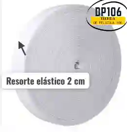 Elastico Resorte Caucho Blanco 2 Cm X Metros