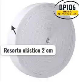 Elastico Resorte Caucho Blanco 2 Cm X Metros