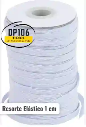 Elastico Resorte Caucho Blanco 1 Cm X Metros