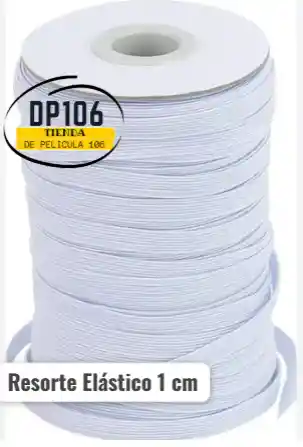 Elastico Resorte Caucho Blanco 1 Cm X Metros