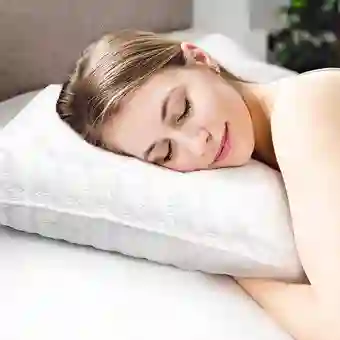 Almohadas Ortopédicas En Fibra Siliconada, Antiácaros, Funda Lavable 71x51 Cm