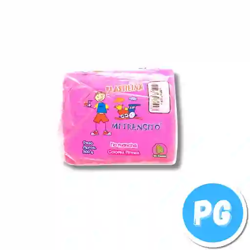 Paquete Plastilina Mi Trensito X500 Gramos Fucsia