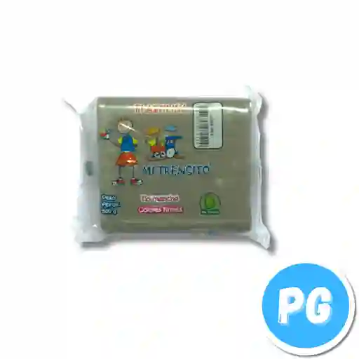 Paquete Plastilina Mi Trensito X500 Gramos Gris
