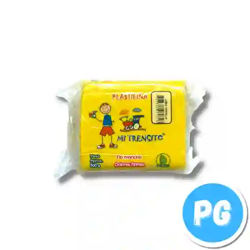 Paquete Plastilina Mi Trensito X500 Gramos Amarillo
